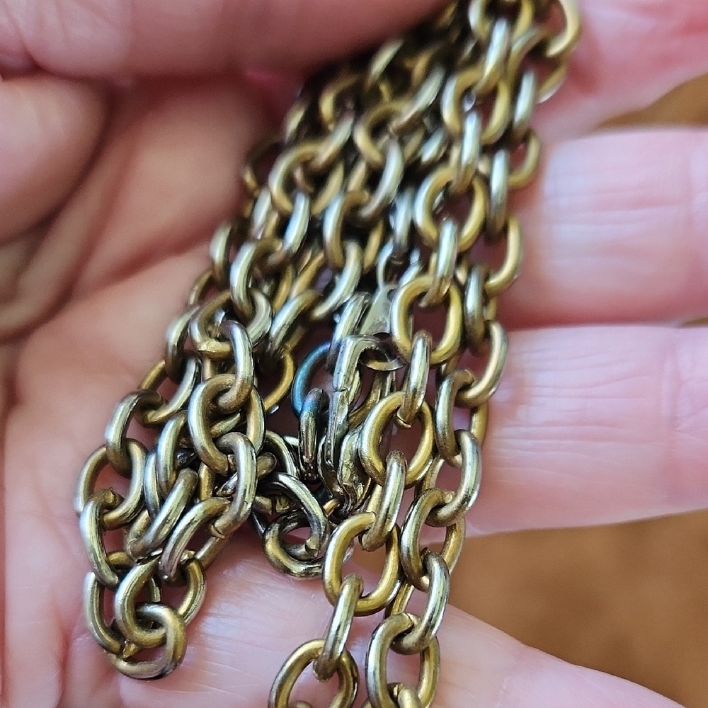 Gold and Blue Dragonfly Necklace - Picture 13 of 13